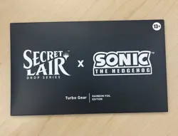 MTG Secret Lair x Sonic Turbo Gear Rainbow Foil Sealed - Image 1