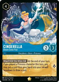 Disney Lorcana Cinderella - Dream Come True 155/204 Whispers in the Well N/M - Image 1