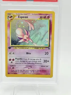2001 POKEMON NEO DISCOVERY #1 ESPEON-HOLO 1ST EDITION PSA 8 - Image 2