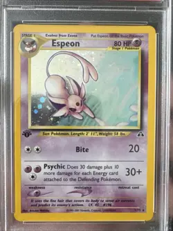 2001 POKEMON NEO DISCOVERY #1 ESPEON HOLO 1ST EDITION PSA 8 NM-MT - Image 2
