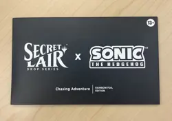 MTG Secret Lair x Sonic Chasing Adventure Rainbow Foil Sealed - Image 1