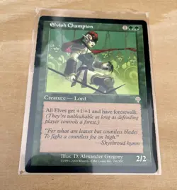 MTG Elvish Champion Creature Lord D. Alexander Gregory 2000 Magic Card Fantasy - Image 1