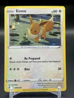 Eevee SWSH190 - Black Star Promo - Cosmos Holo - Pokemon - NM - Image 1