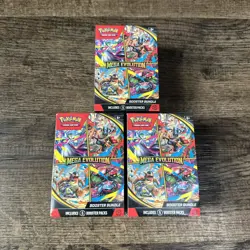 Pokemon TCG: Mega Evolution Booster Bundle SEALED-LOT OF 3-FAST SHIP - Image 1