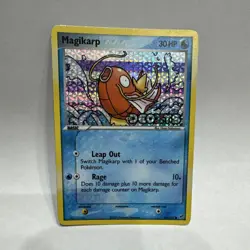 Pokemon Magikarp 64/107 EX Deoxys Reverse Holo Common Basic 30 HP English TCG - Image 1