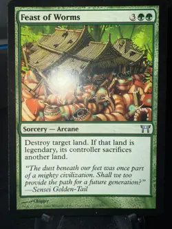 MTG Magic the Gathering Champions of Kamigawa Feast of Worms - Image 1