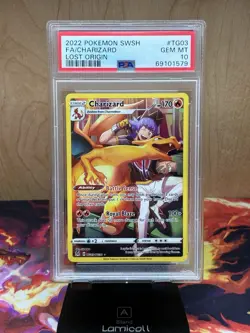 2022 Pokemon SWSH Charizard FA Lost Origin TG03 PSA 10! - Image 1