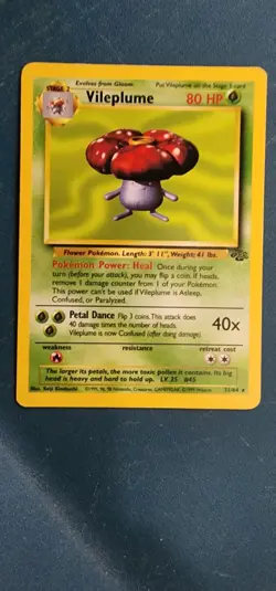 Pokemon TCG Vileplume Jungle 31/64 Regular Unlimited Rare - Image 4