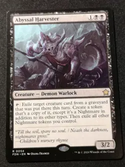 Abyssal Harvester - FDN - MTG - EN - NM - 0054 - Image 1
