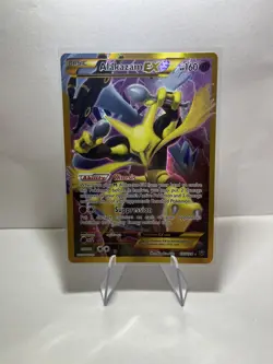 Pokemon TCG Alakazam Ex 125/124 Secret Rare Full Art XY Fates Collide MP - Image 1