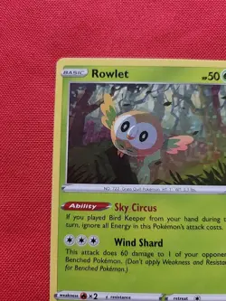 Pokemon: Rowlet #002/015 McDonald's Collection 2022 Holo Promo - LP+ - F83 - Image 3