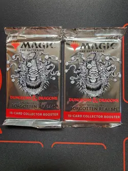 Sealed MTG D&D Adventures in the Forgotten Realms Collector Booster Pack X2 - Image 1