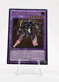 Masked HERO Dark Law OP01-EN003 (Ultimate Rare) NM - Yu-Gi-Oh! - Image 2