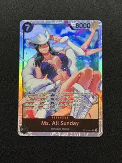 Ms. All Sunday OP14-084 The Azure Sea's Seven Foil One Piece TCG - Image 1