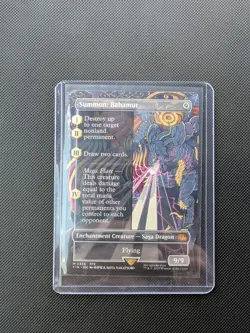 Summon: Bahamut - Borderless - Final Fantasy - NM-Mint - MTG- Non Foil - Image 1