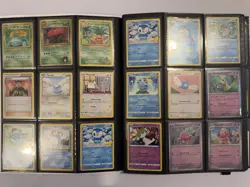225 Pokemon Card Binder Collection Lot Cute Cards & Stickers Modern Near Mint - Image 2