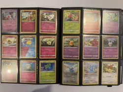 225 Pokemon Card Binder Collection Lot Cute Cards & Stickers Modern Near Mint - Image 3