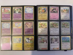 225 Pokemon Card Binder Collection Lot Cute Cards & Stickers Modern Near Mint - Image 5