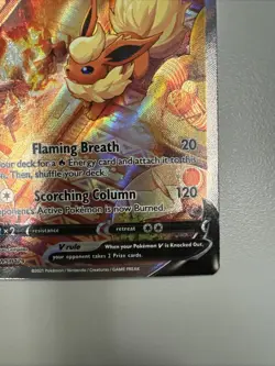 Flareon v Sword & Shield SWSH179 Holo Single Strike Promo Pokemon TCG Card - Image 2