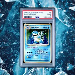 PSA 9 Blastoise #9 Holo 068 Base Set Japanese Pokemon Card 1996 📈 - Image 1