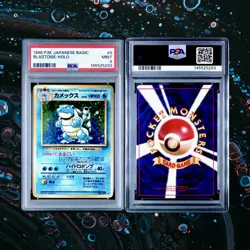 PSA 9 Blastoise #9 Holo 068 Base Set Japanese Pokemon Card 1996 📈 - Image 3