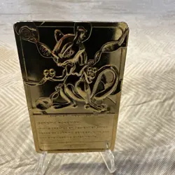 1999 Pokemon Burger King 23K Gold Plated Pokemon Card - Mewtwo - Image 3
