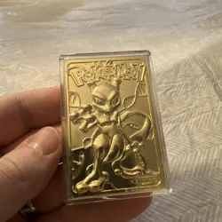 1999 Pokemon Burger King 23K Gold Plated Pokemon Card - Mewtwo - Image 4