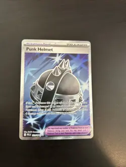 Punk Helmet 121/094 Full Art Ultra Rare 2025 Phantasmal Flames Pokemon Card NM - Image 1