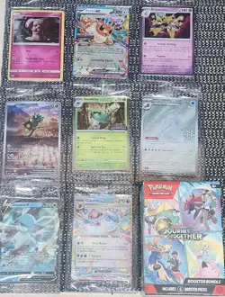 Pokemon Journey Together Booster Bundle Sealed and Sealed Promo Card Lot of 8 - Image 1