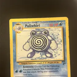 Poliwhirl 57/130 | Base Set 2 WOTC TCG | Non Holo Pokemon Card HP - Image 2