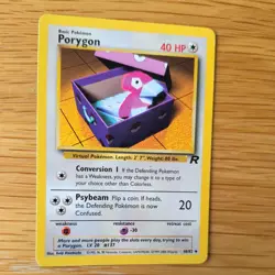PORYGON 48/82 POKEMON CARD (TEAM ROCKET SET) - Image 3