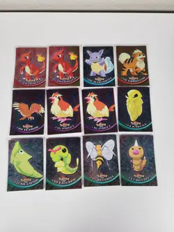 Vintage Pokemon Card Collection Lot Of 40 - TOPPS Chrome Cards - Blue Logo - Image 2