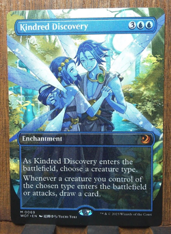 MTG Kindred Discovery (Anime Borderless) WOE Enchanting tales, NM Pack Fresh. - Image 1