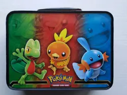 Pokemon 2014 Treasure Chest Lunchbox Tin Kyogre and Groudon Box only no cards - Image 5