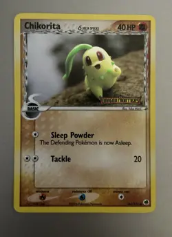 Chikorita Dragon Frontiers Reverse Holo Stamped Card 44/101 - Image 1