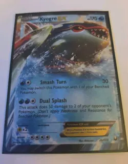 Kyogre EX - 26/108 Dark Explorers - Pokemon Card NM - Image 1