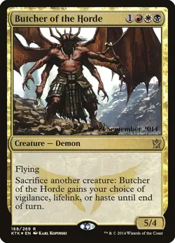 Butcher of the Horde | FOIL | MTG Khans of Tarkir Prerelease Promo #168 | M/NM - Image 1
