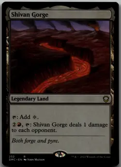 Shivan Gorge R Commander: Dominaria United 232 LP - Image 1