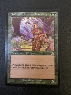 Rofellos, Llanowar Emissary Urza's Destiny Creature Rare Regular Green English - Image 1