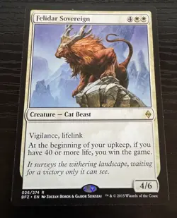Felidar Sovereign - Battle for Zendikar Magic the Gathering MTG - Image 1