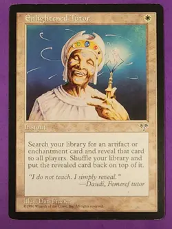 MTG Magic The Gathering - Enlightened Tutor - Mirage LP(Lightly Played) - Image 1