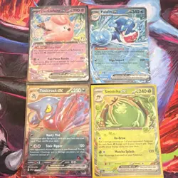 Pokemon EX Lot - Clefairy, Palafin, Toxicroak, Sinistcha-4 Cards- NM SHIPS FAST! - Image 1