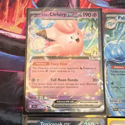 Pokemon EX Lot - Clefairy, Palafin, Toxicroak, Sinistcha-4 Cards- NM SHIPS FAST! - Image 2