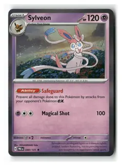 Sylveon 040/131 Rare Prismatic Evolutions Pokemon Near Mint - Image 1