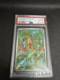 2025 POKEMON MEG EN-MEGA EVOLUTION ILLUSTRATION RARE #136 SHUCKLE PSA 10 - Image 1