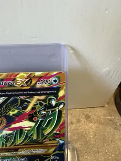 2015 Pokemon XY Ancient Origins M Mega Rayquaza EX 98/98 Full Art Holo Rare - Image 5