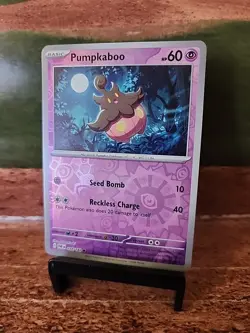 Pokemon TCG - Paradox Rift - Pumpkaboo - 077/182 - Reverse Holo - NM/M - Image 1