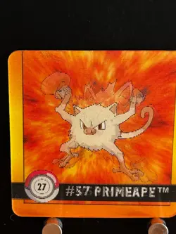 Mankey Primeape Lenticular Pokemon Card Artbox TCG Nintendo Game Anime Japan - Image 2