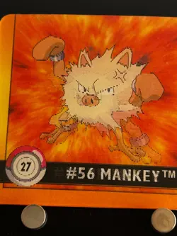 Mankey Primeape Lenticular Pokemon Card Artbox TCG Nintendo Game Anime Japan - Image 4
