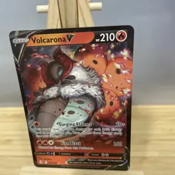Pokemon Volcarona V #21/203 Sword & Shield Evolving Skies Holo NM - Image 3